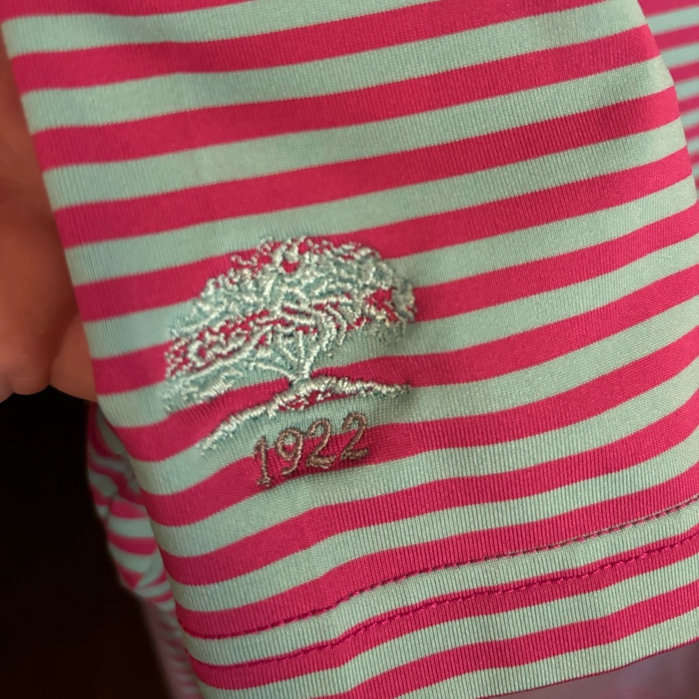 Black Quail Polo Oak Hills CC- XL Pink and Teal